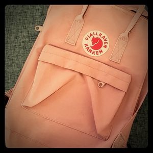 Pink Fjallraven Kanken Classic Backpack